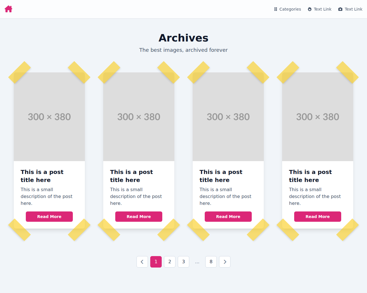 Main preview of Tape template