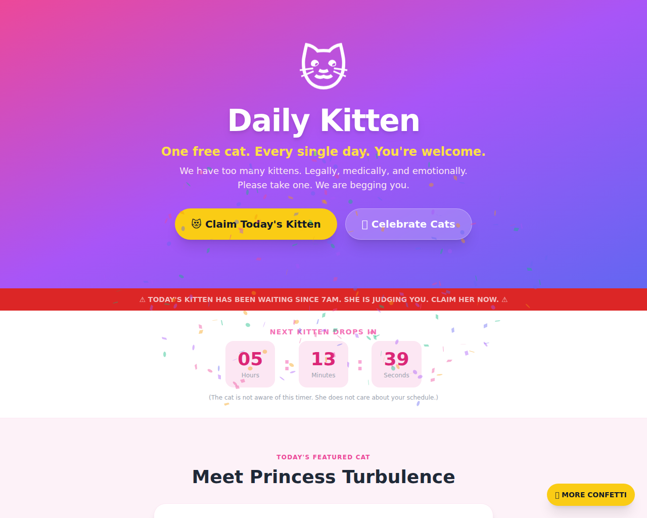 Daily Kitten Preview