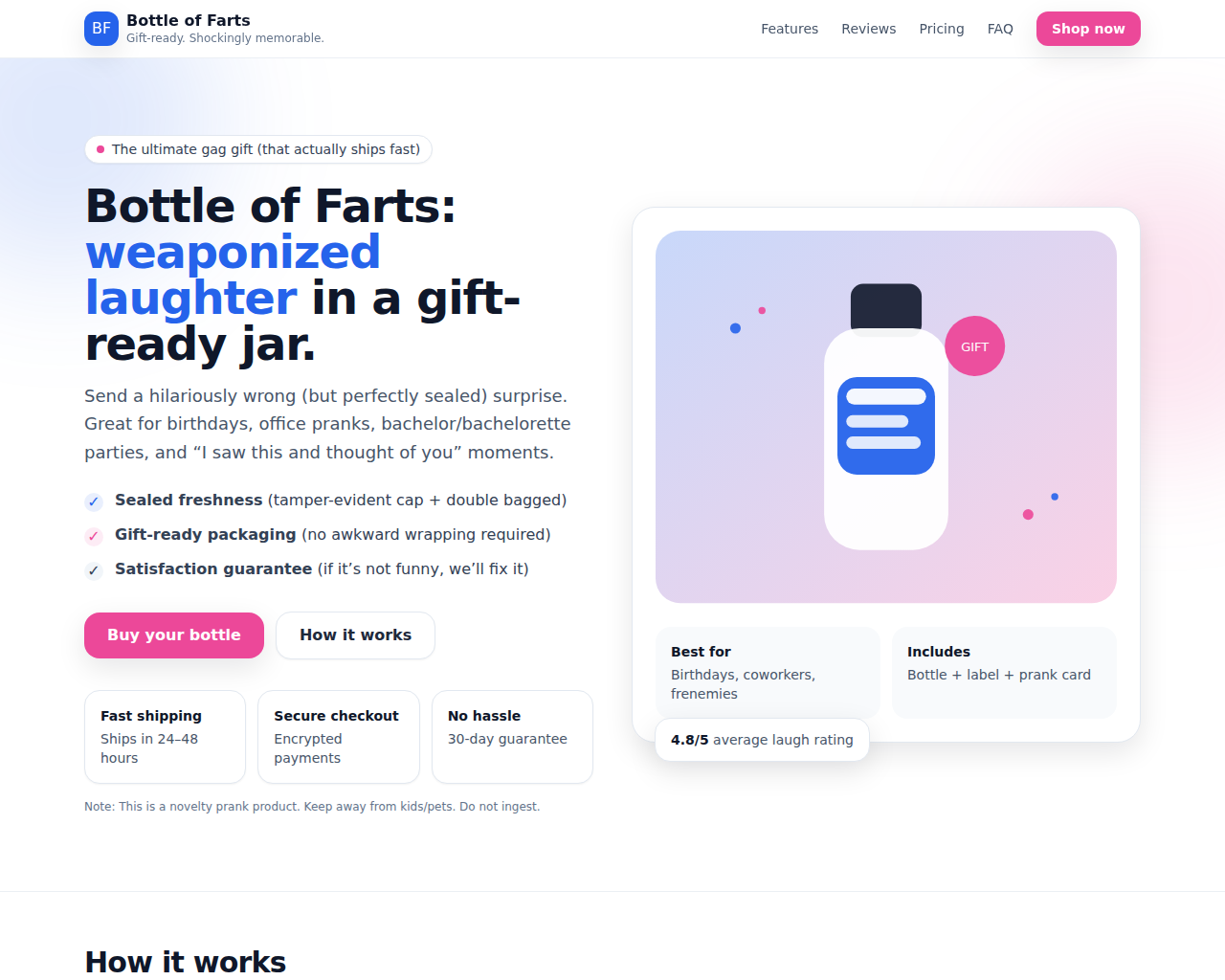 Bottle of Farts Preview