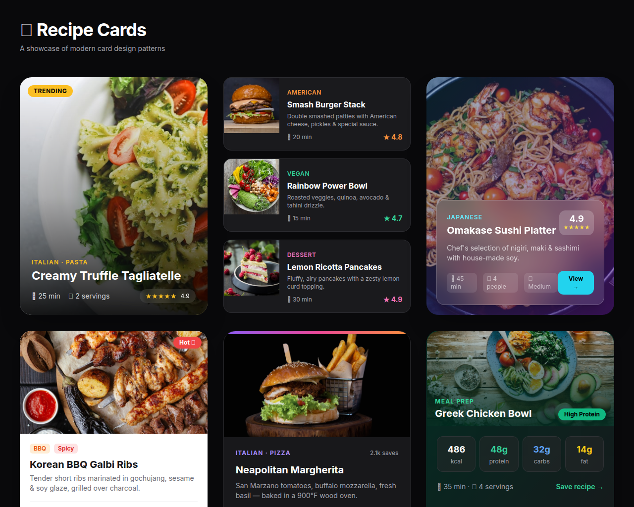 Recipe Cards Preview